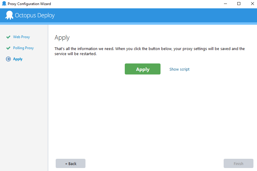 Apply Changes Page